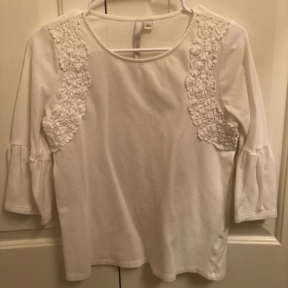 Cream 3/4 Sleeve Blouse